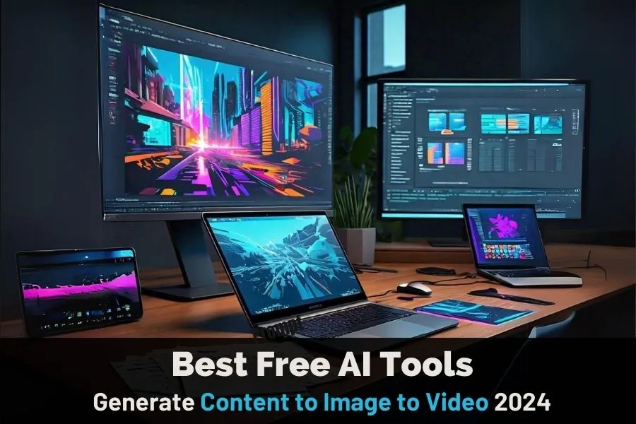 Best Free AI Tools to Generate Content to Image to Video 2024