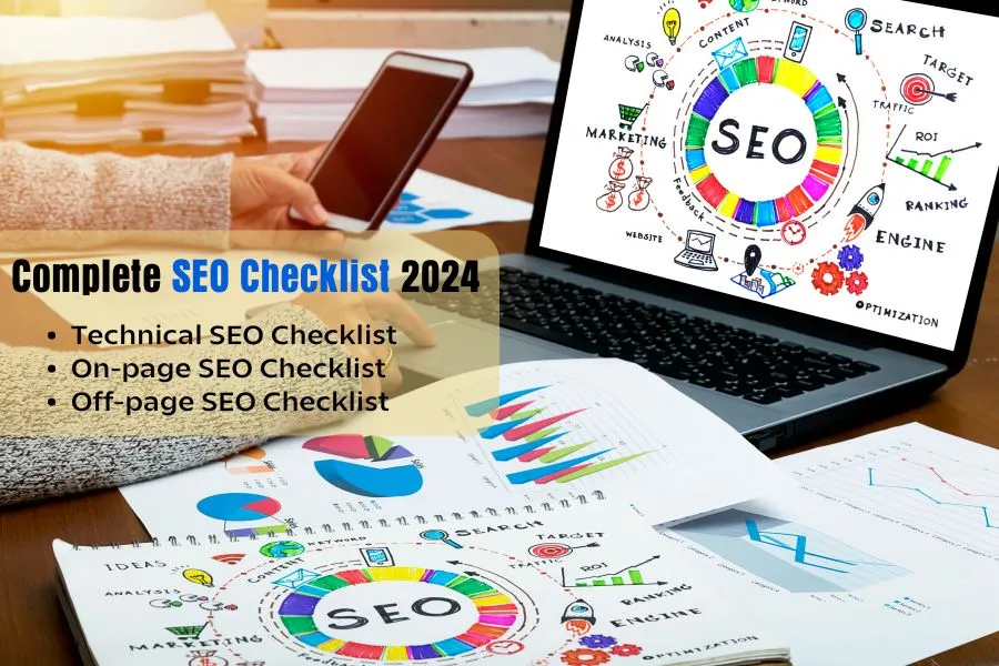 SEO checklist 2024, Technical SEO checklist, On-page SEO checklist, Off-page SEO checklist