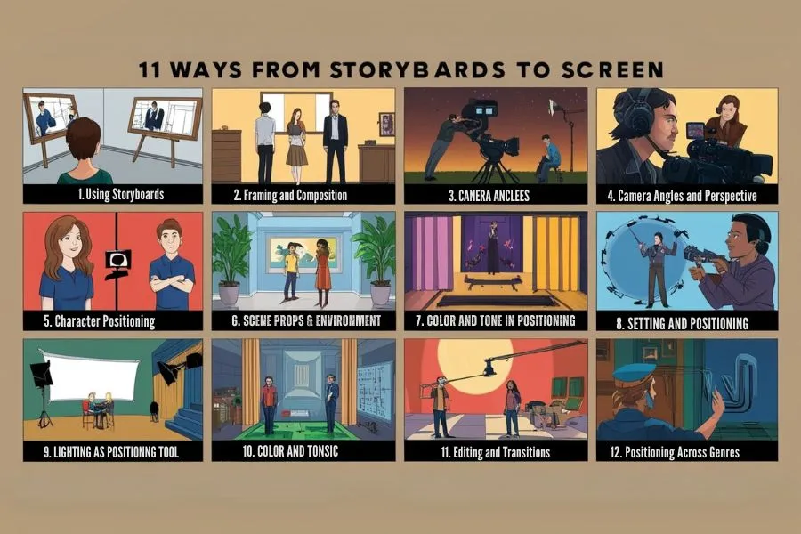 The Art of Positioning in Film 11 Ways From Storyboards to Screen