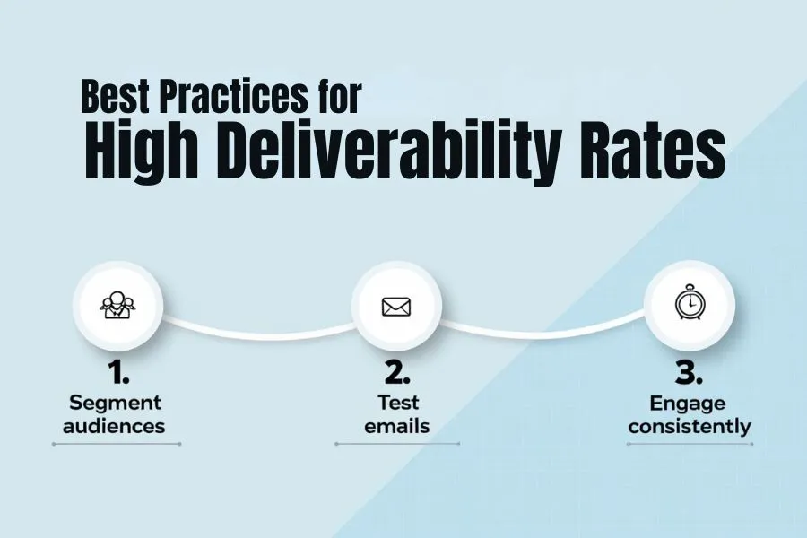 Email Deliverability, Spam filters, email reputation, bounce rates, DKIM, domain authentication