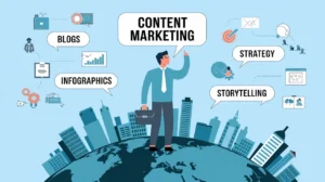 Content Marketing, Blog Writing, Content Strategy, Infographics, Storytelling, Content Repurposing